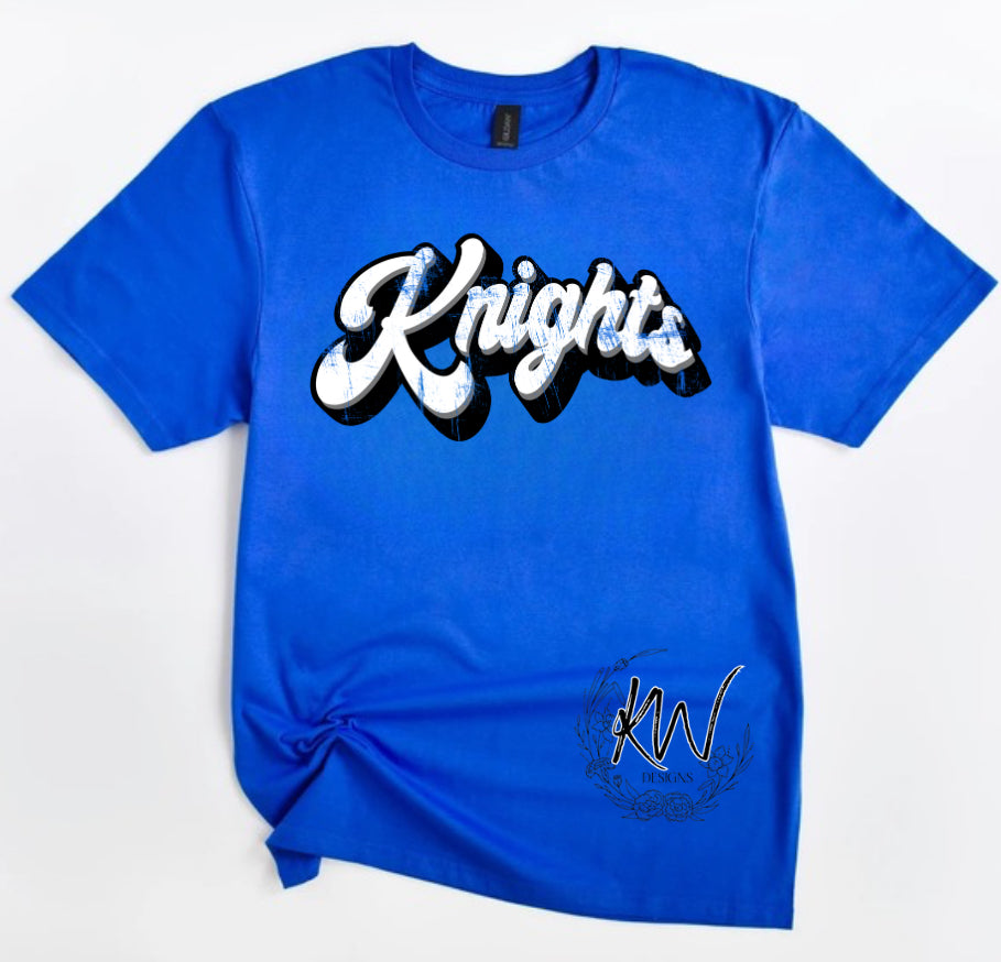 Knights distressed arch