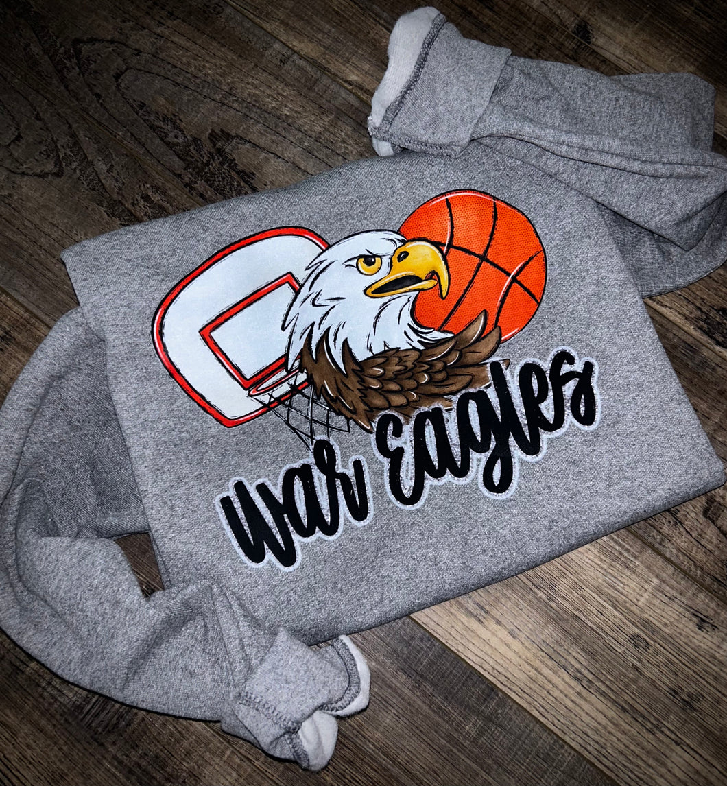 War Eagles Basketball cartoon