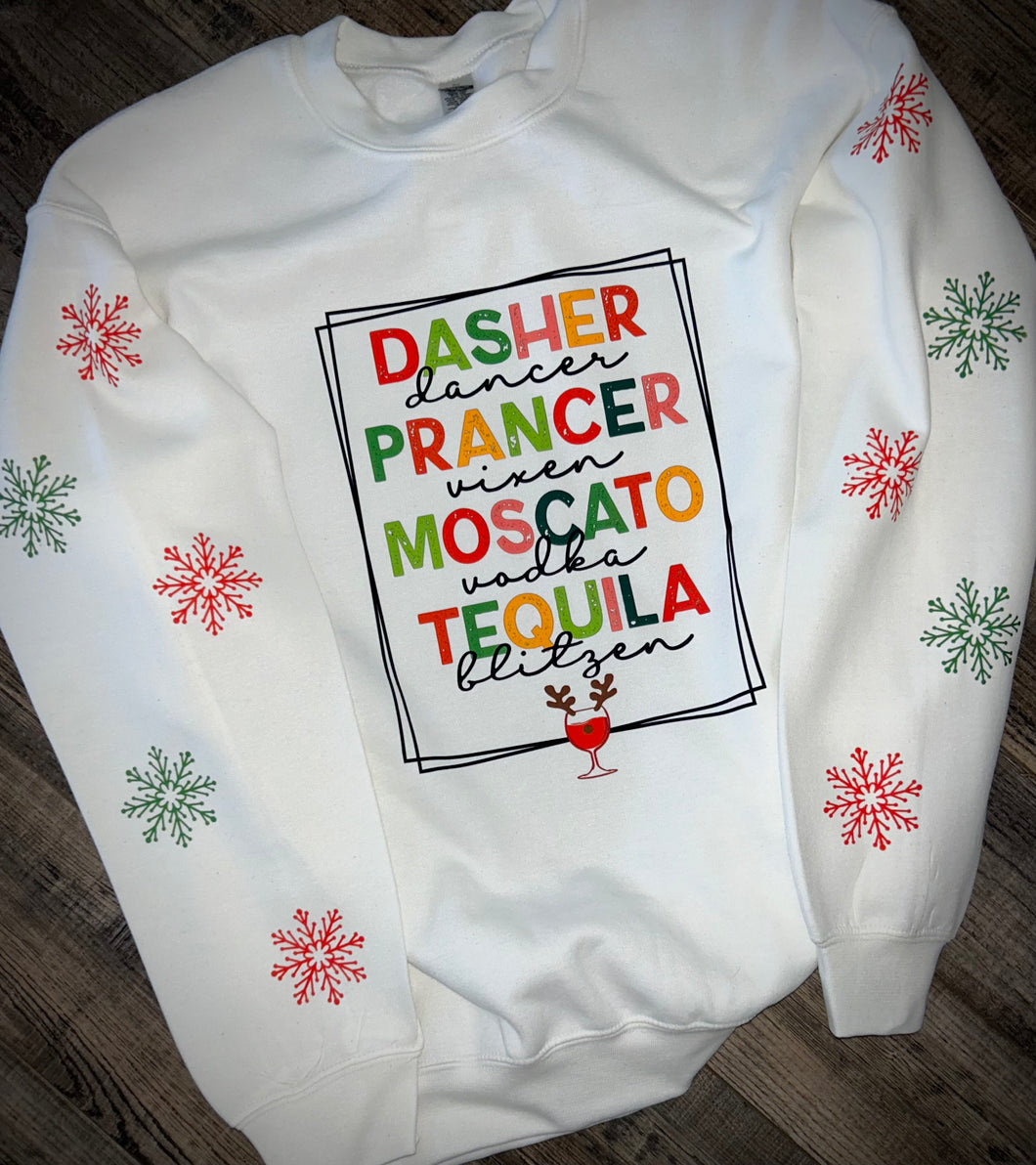 Dasher Dancer Prancer Vixen Moscato Vodka Tequila Blitzen