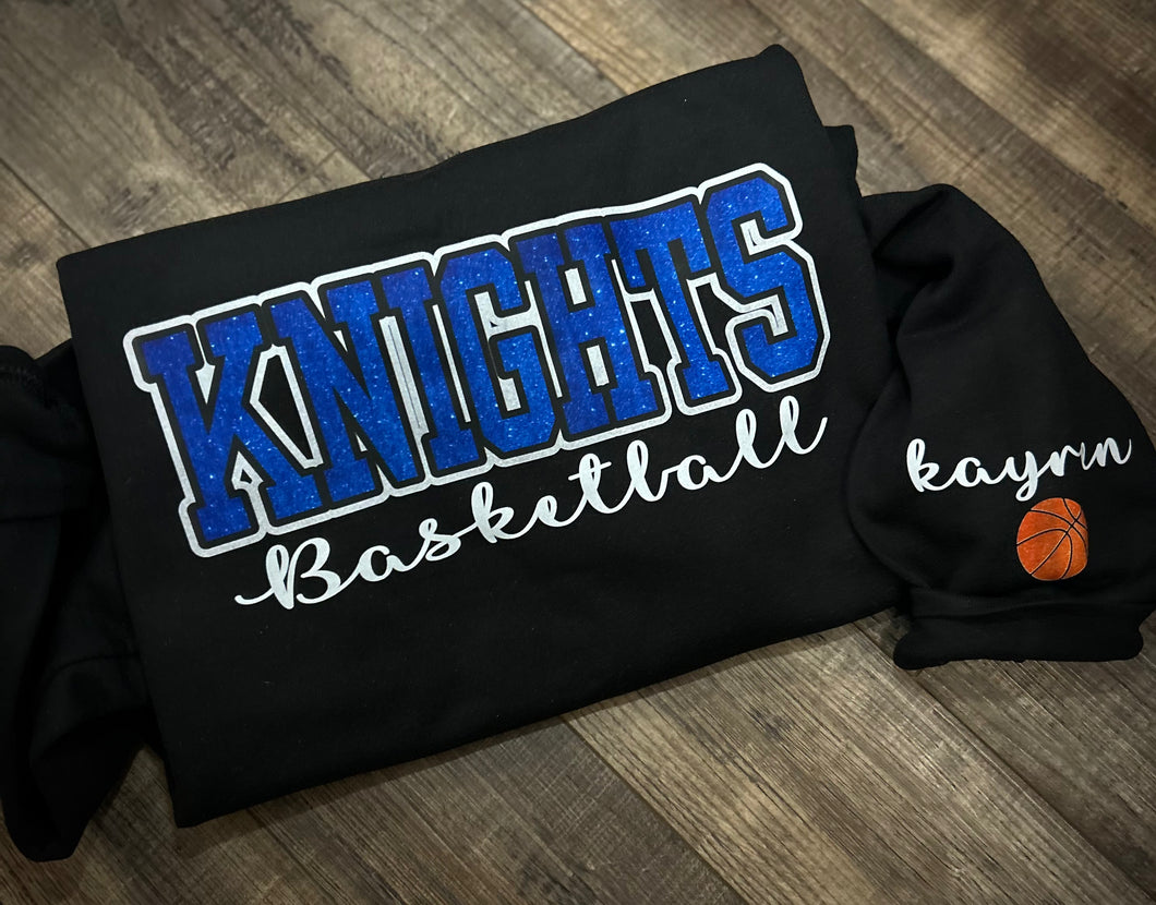 Knights Basketball (name on sleeve)