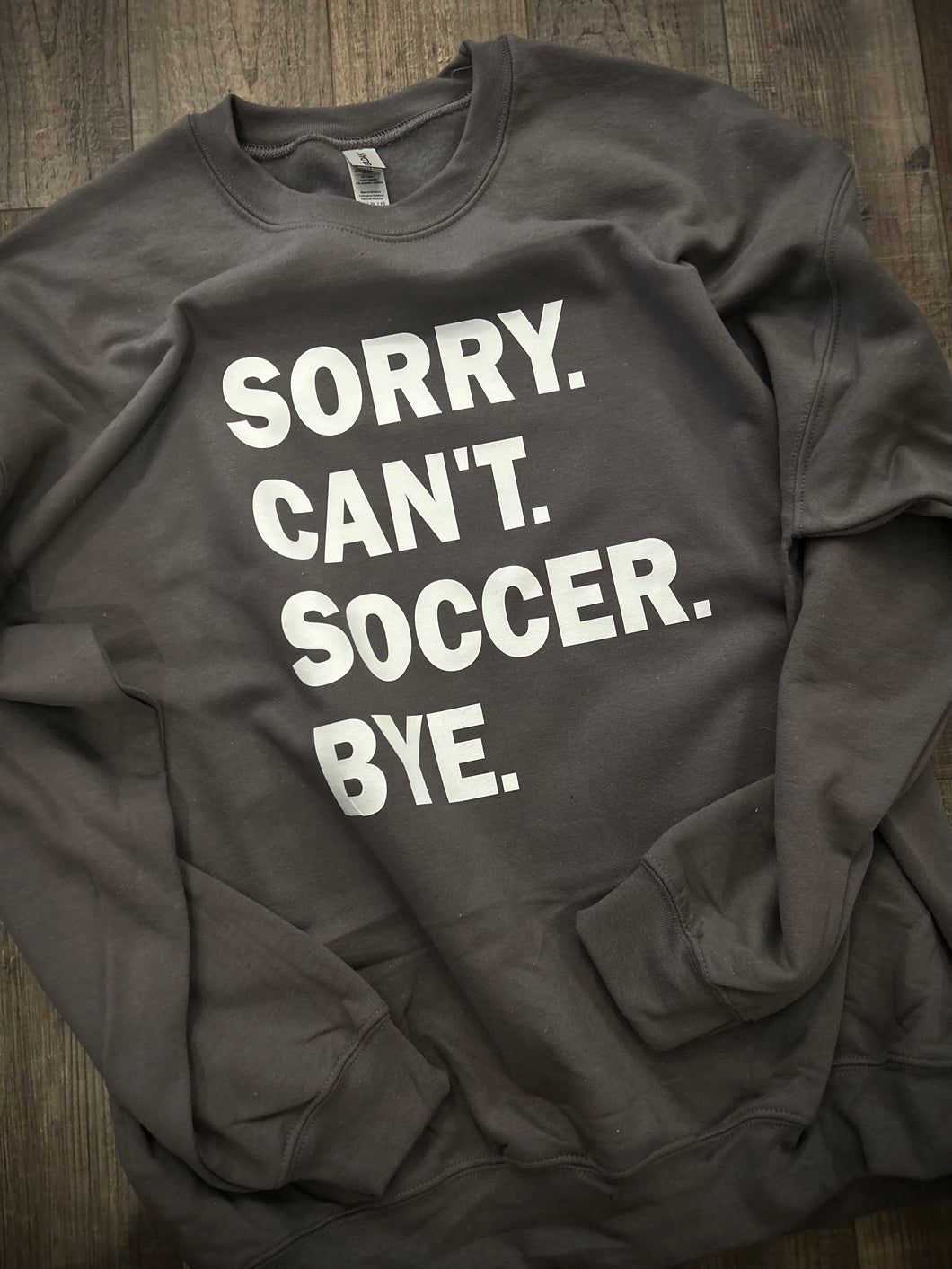 Sorry. Can’t. Soccer. Bye.