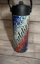 Load and play video in Gallery viewer, Red White Blue Confetti tumbler
