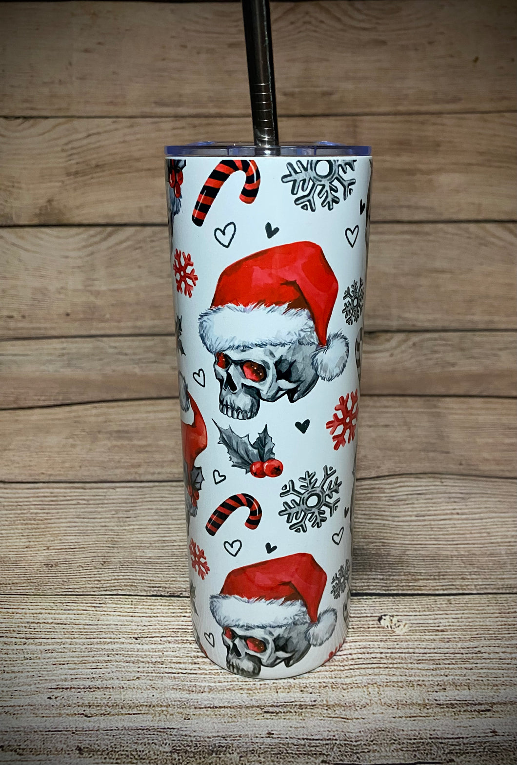 Christmas Skulls Tumbler