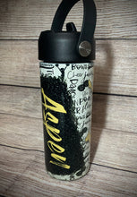 Load image into Gallery viewer, Cheer (gold) tumbler (personalized)
