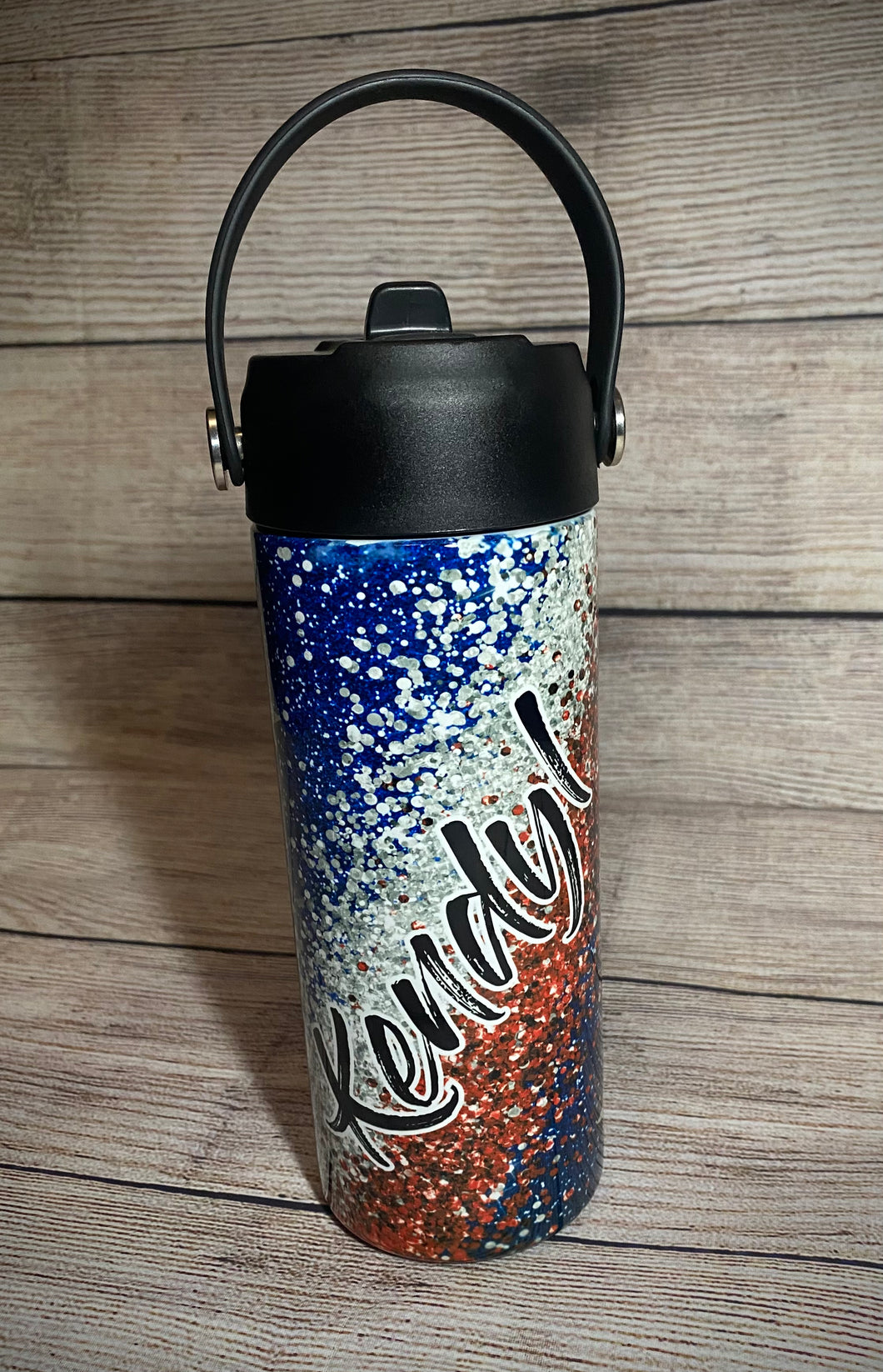 Red White Blue Confetti tumbler