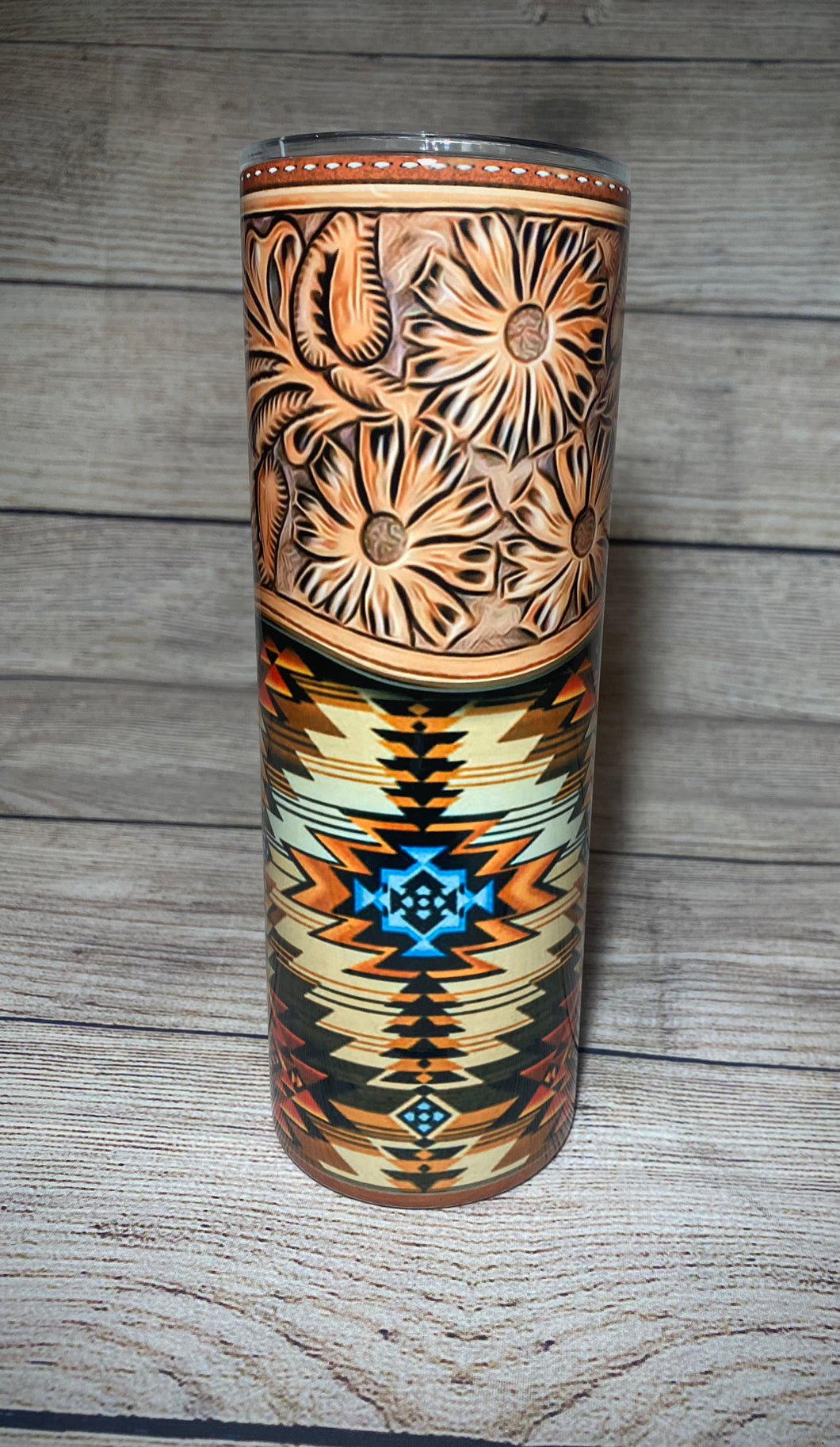 Leather Aztec Tumbler